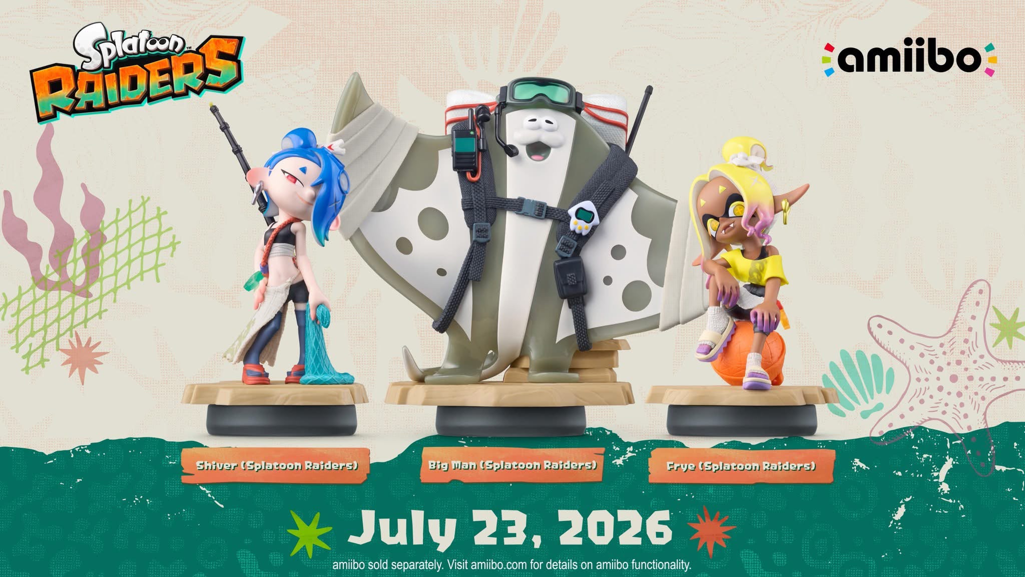 Amiibo Splatoon Raiders Triple Pack