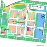 Official Old Silent Hill Map Throw Blanket (127×153cm)