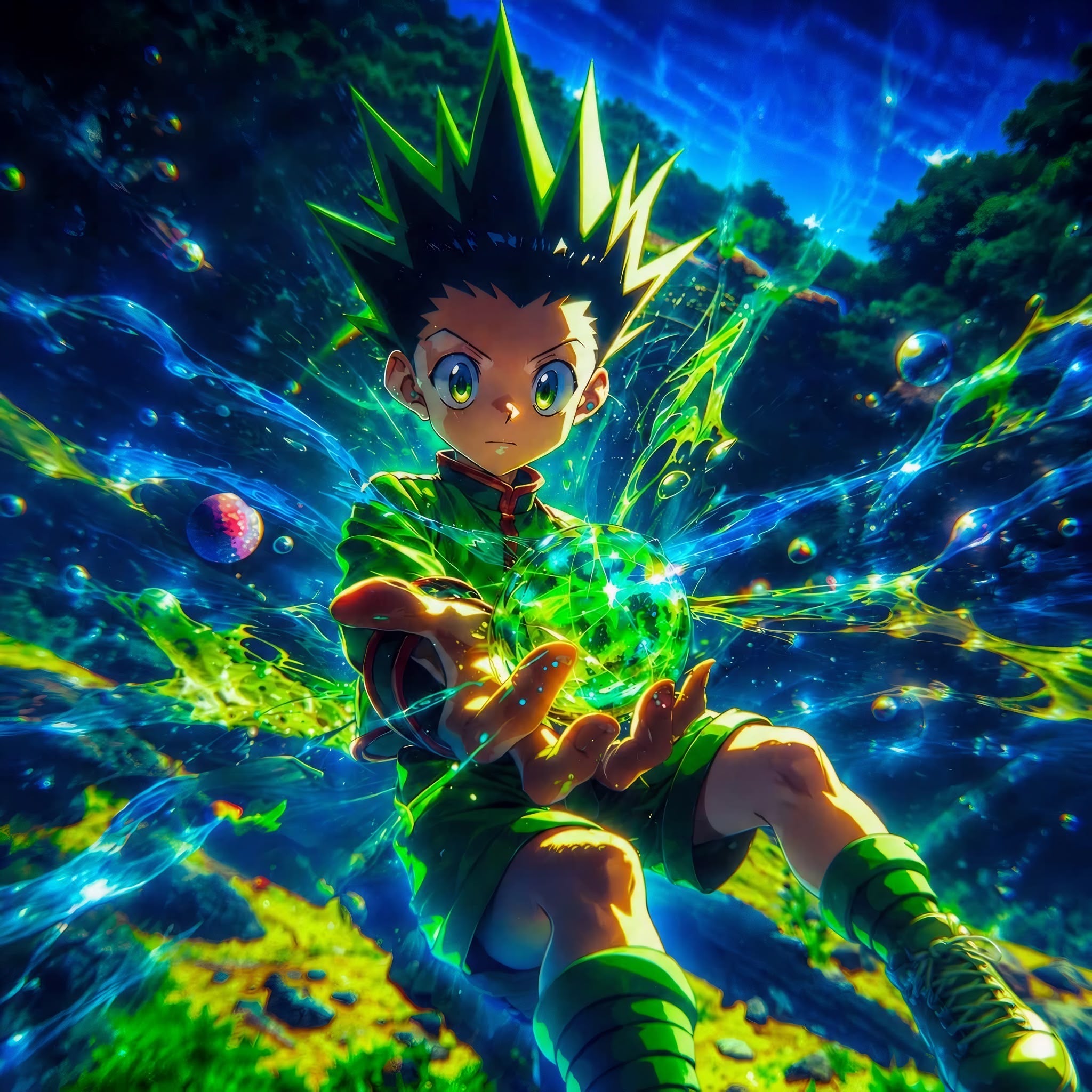 Anime Hunter x Hunter: Gon Frameless Art Painting on Acrylic Sheet (30x30cm)