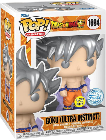 Funko Pop Goku (Ultra Instinct Glows in The Dark Special Edition)