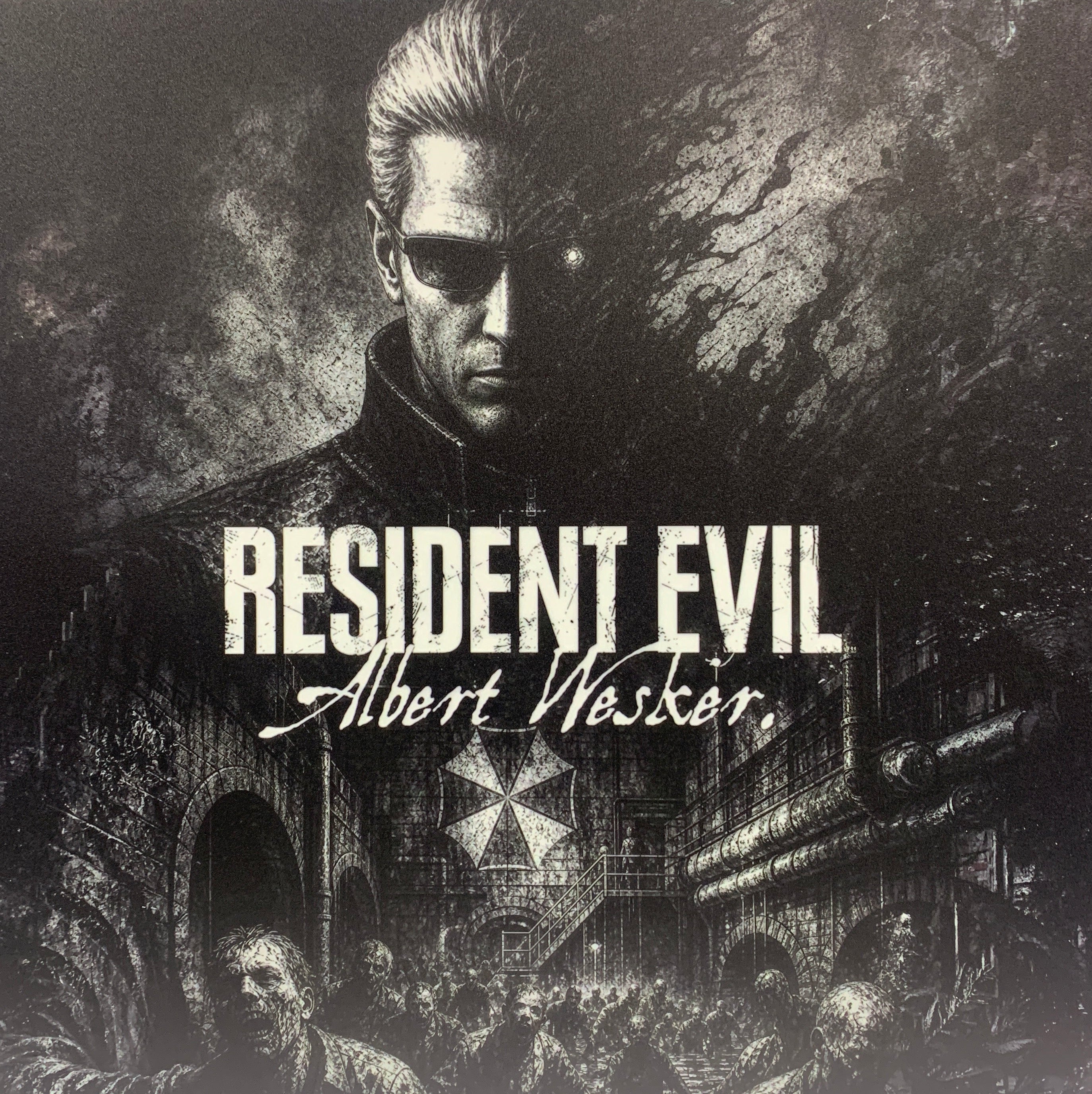 [Horror] Resident Evil Albert Wesker Frameless Art Painting on Acrylic Sheet (30x30cm)