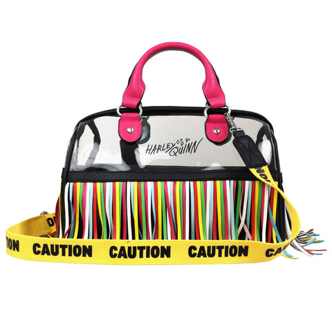 Official Birds of Prey Harley Quinn ‘Caution Tape’ Handbag (32x21x16cm)