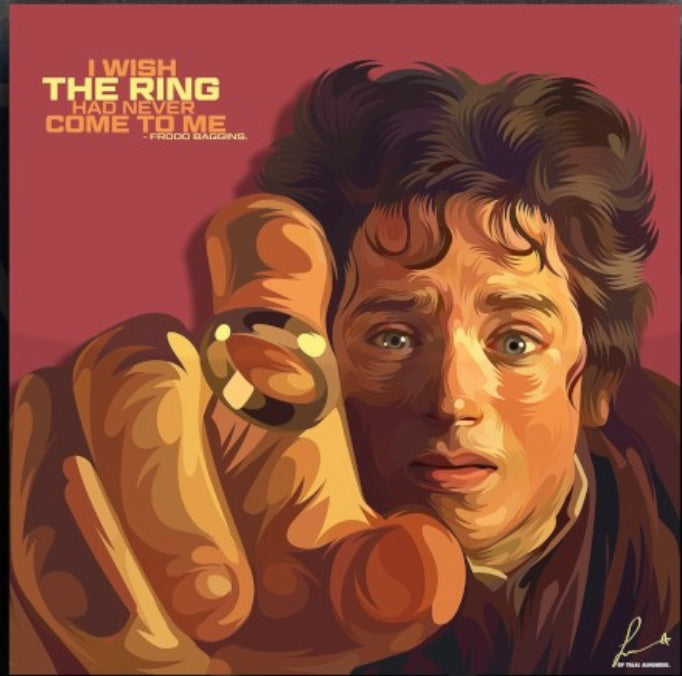 The lord of the Rings Frodo Baggins Frameless Art Painting (30*30 cm)