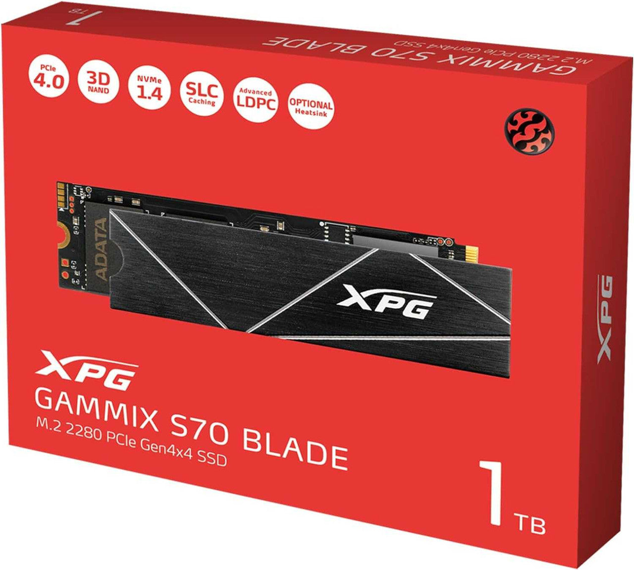 1TB AData XPG Gammix S70 Blade M.2 2280 PCIe Gen4x4 Solid State Disk