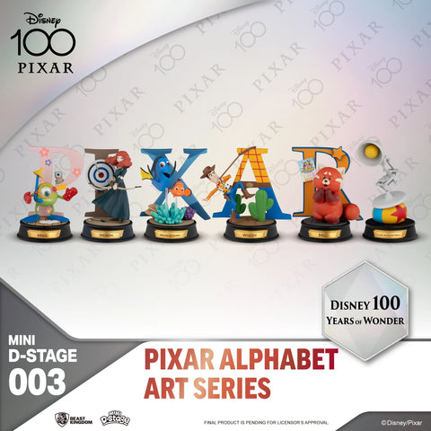 [JSM] Disney 100 Years of Wonder Pixar Alphabet Art Series Blind Box (1 piece)