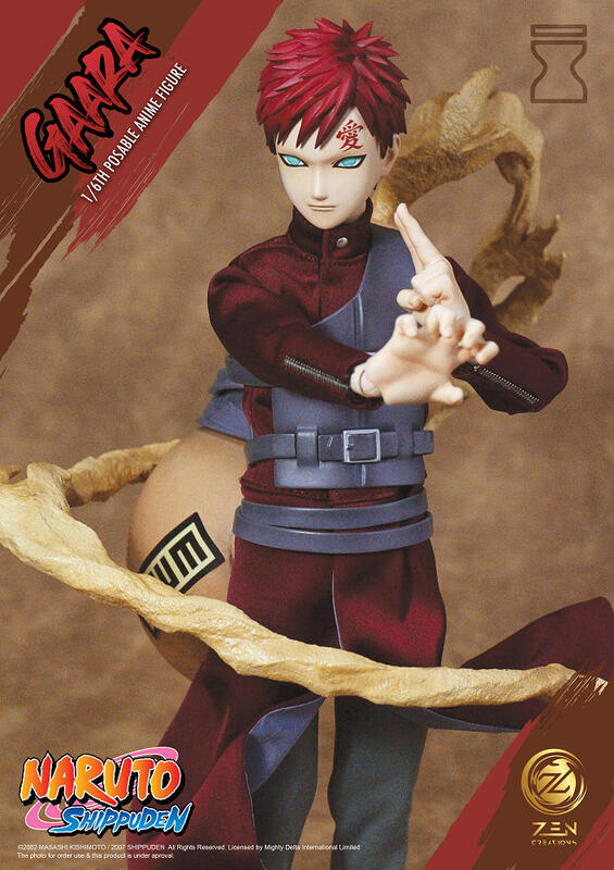 [RTR] Anime Naruto Shippuden Gaara 1/6th Posable Anime Figure (28cm)