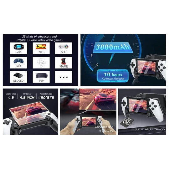 SJGAM M25 Retro Video Game Screen HD 4.3"