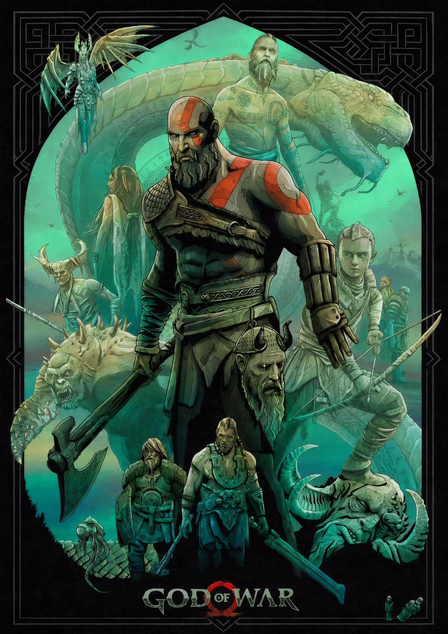 God Of War Kratos Acrylic Magnet (8.5x6cm)