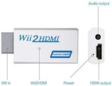 Wii to HDMI 1080P Converter Wii2HDMI Adapter 3.5mm Audio Video Output