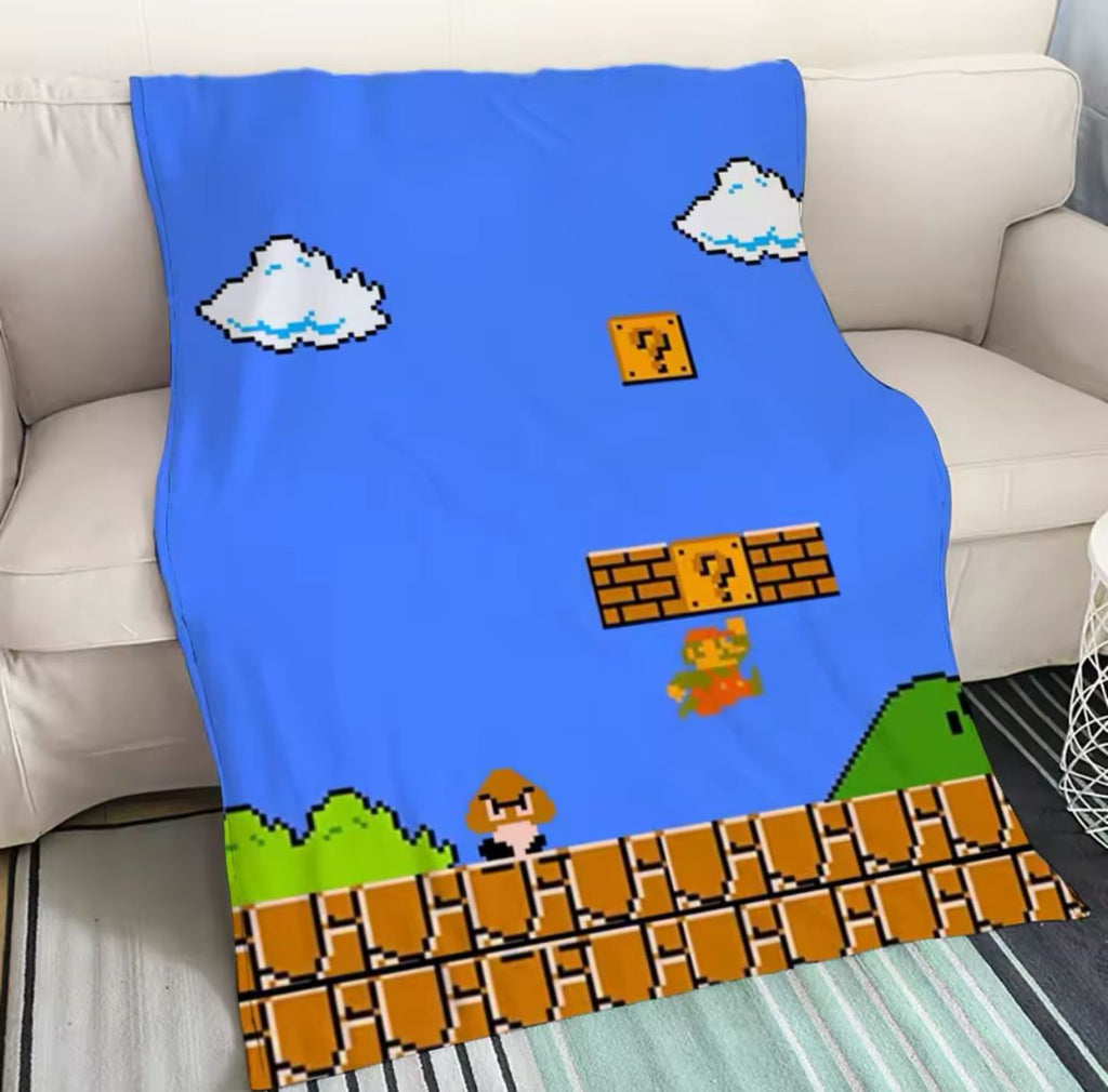 Super Mario Bros Blanket For Sofa (50x75cm)