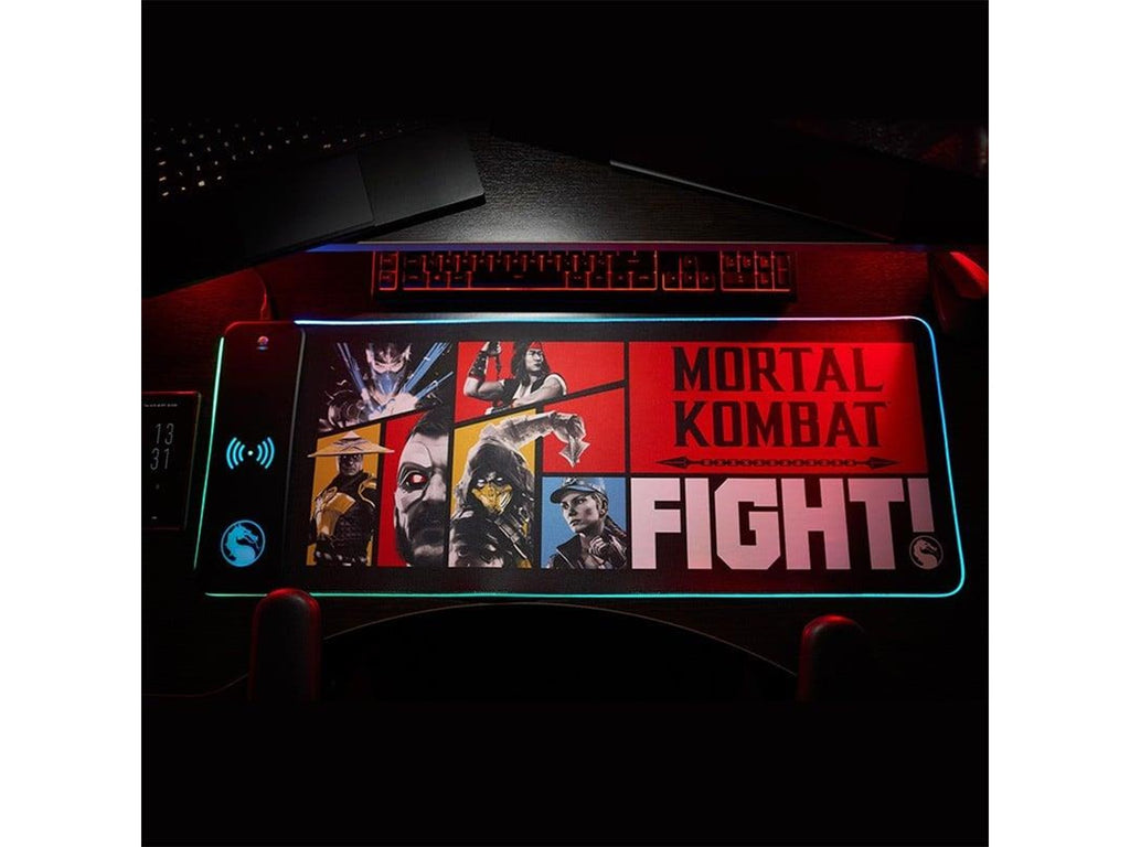 Official Mortal Kombat XL RGB Gaming Mat with 15W Wireless Charger