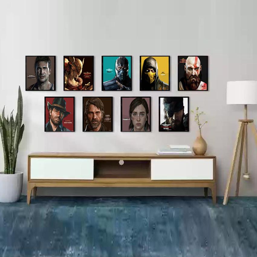 The Last Of Us Ellie Frameless Art Painting (30*30 cm)
