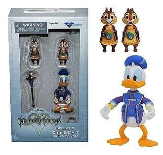 [JSM] Disney Kingdom Hearts Donald,Chip&Dale Action Figures