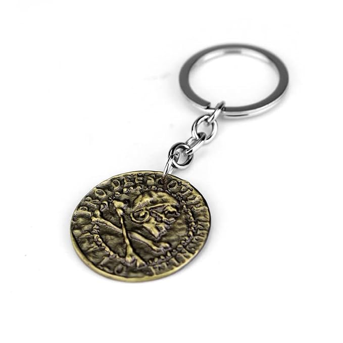 Uncharted 4 Antique Coin Metal Keychain