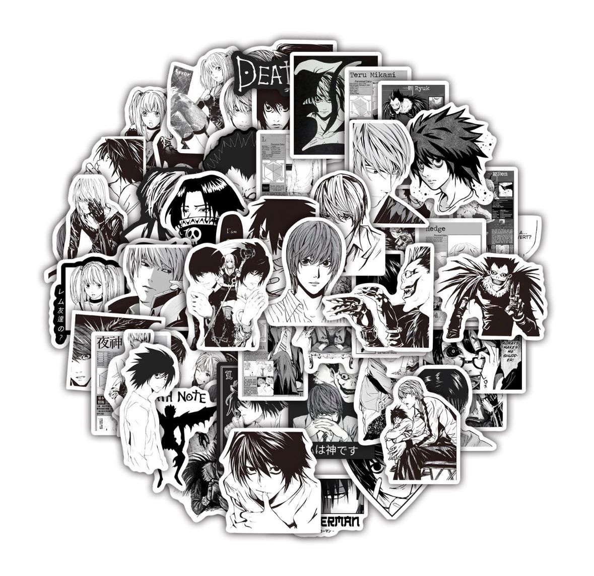 Anime Death Note Stickers (50pcs)