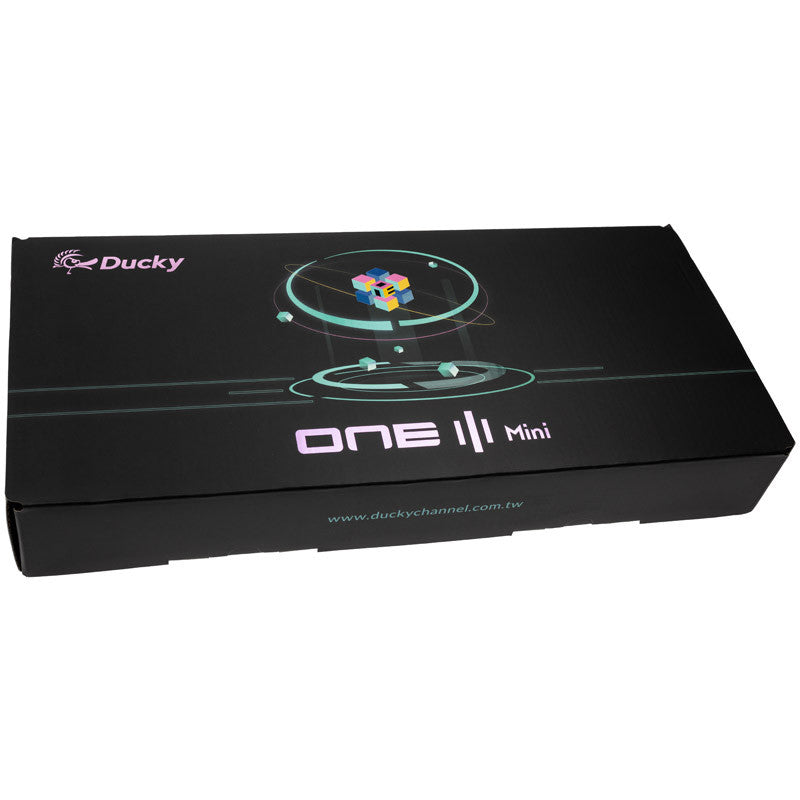 One 3 Classic Black/White Mini Gaming Keyboard, RGB LED - MX-Black