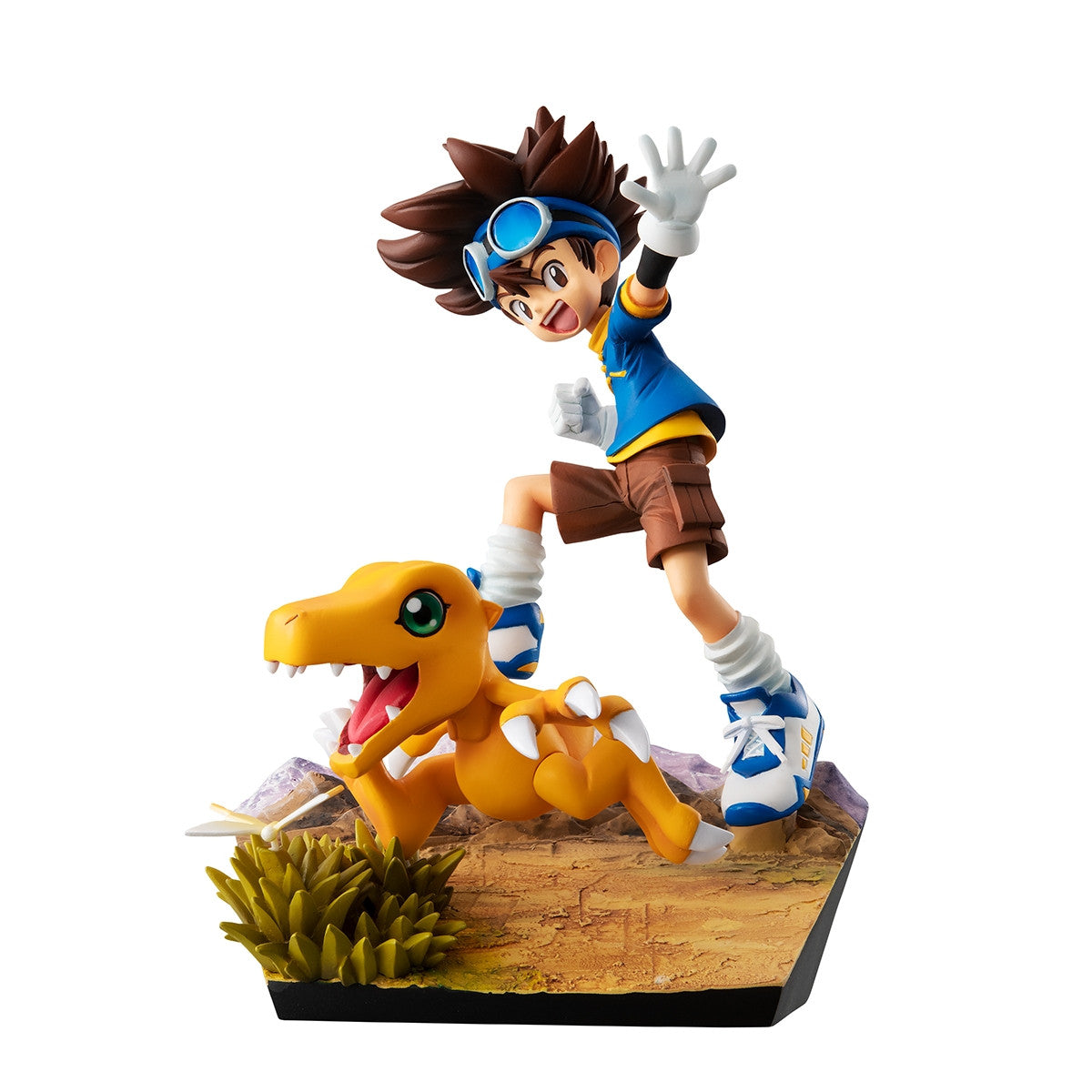 Anime Digimon Yagami Taichi & Agumon Ver 20th Anniversary Figure - (15 cm)
