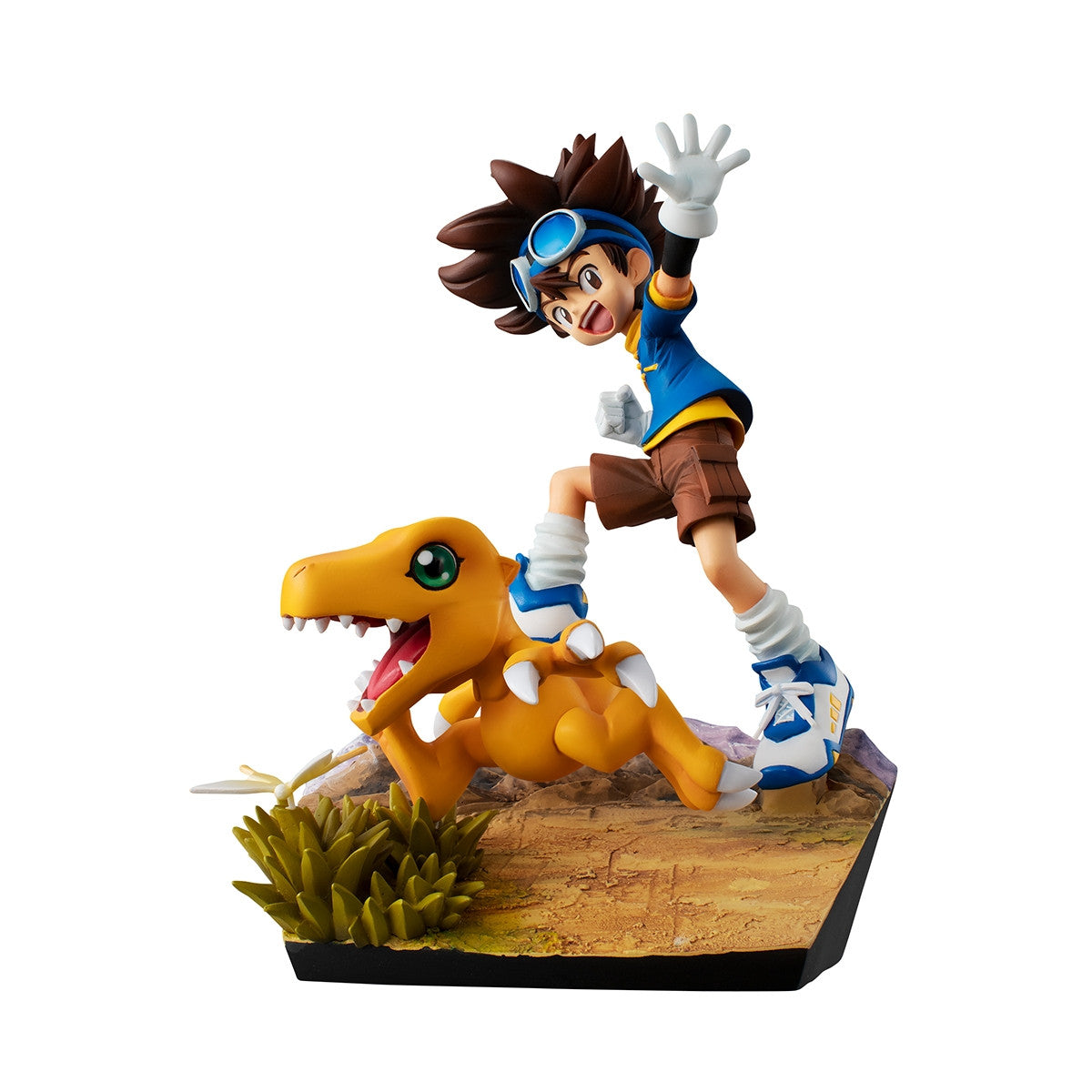 Anime Digimon Yagami Taichi & Agumon Ver 20th Anniversary Figure - (15 cm)