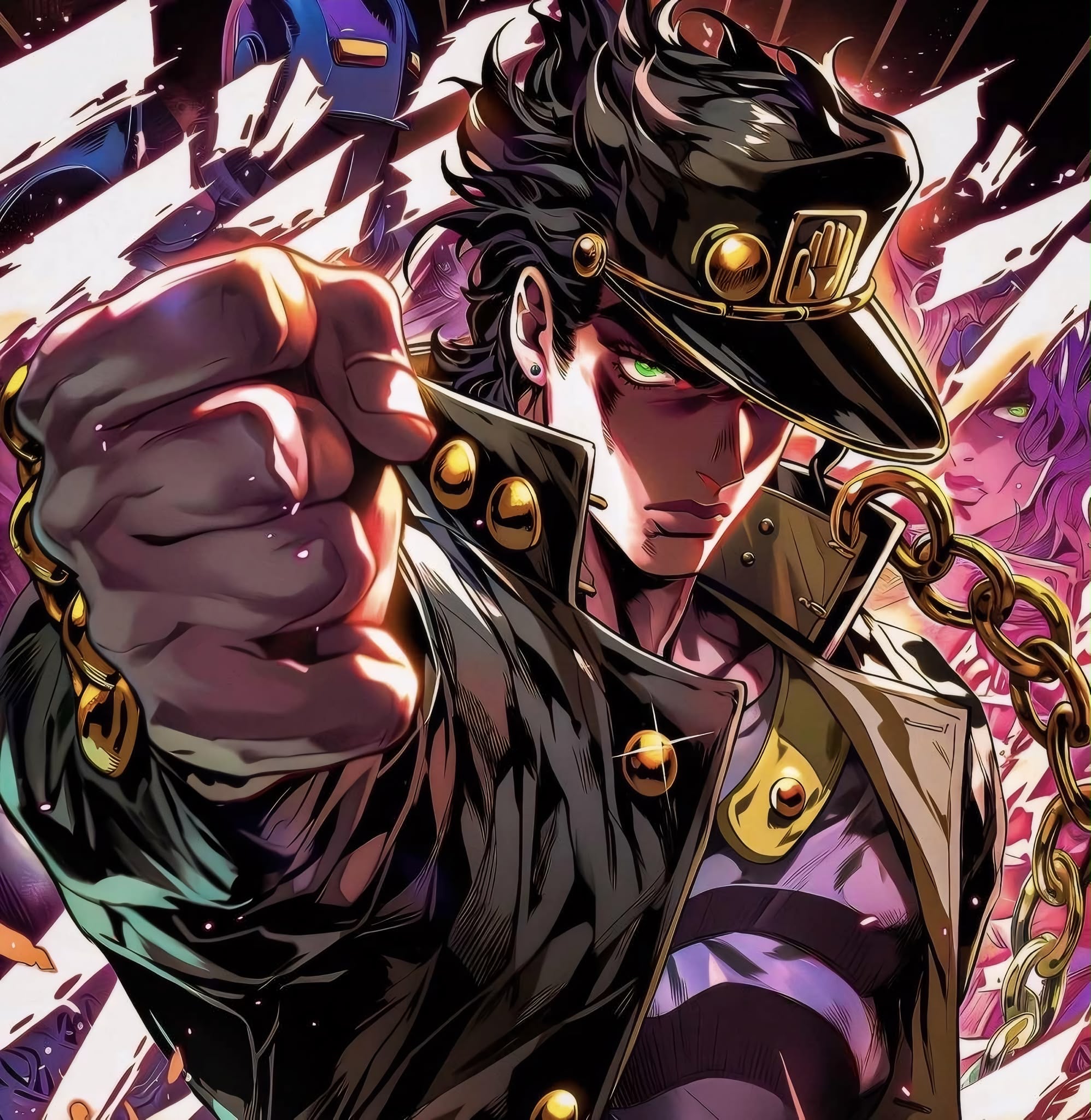 Anime JoJo's Bizarre Adventure
 Frameless Art Painting on Acrylic Sheet (30x30cm)