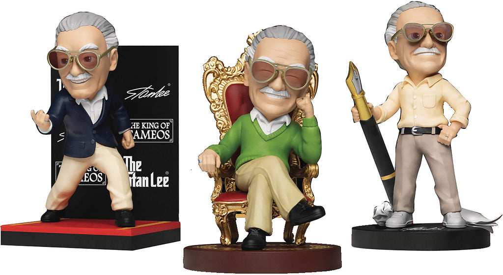 [JSM] Official Beast Kingdom Marvel Stan Lee Figures Set (10cm)