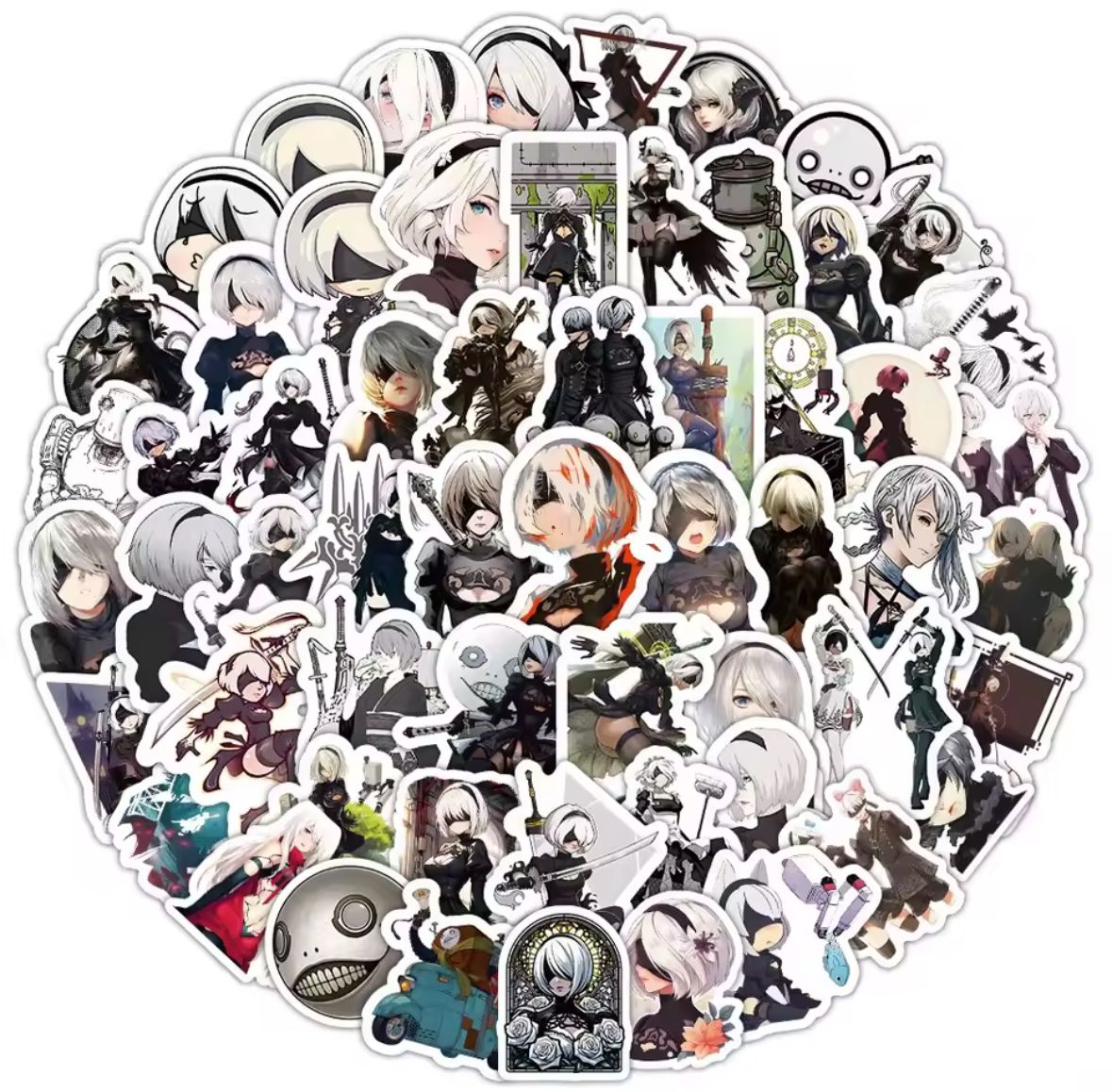 Nier Automata Stickers 70 pcs