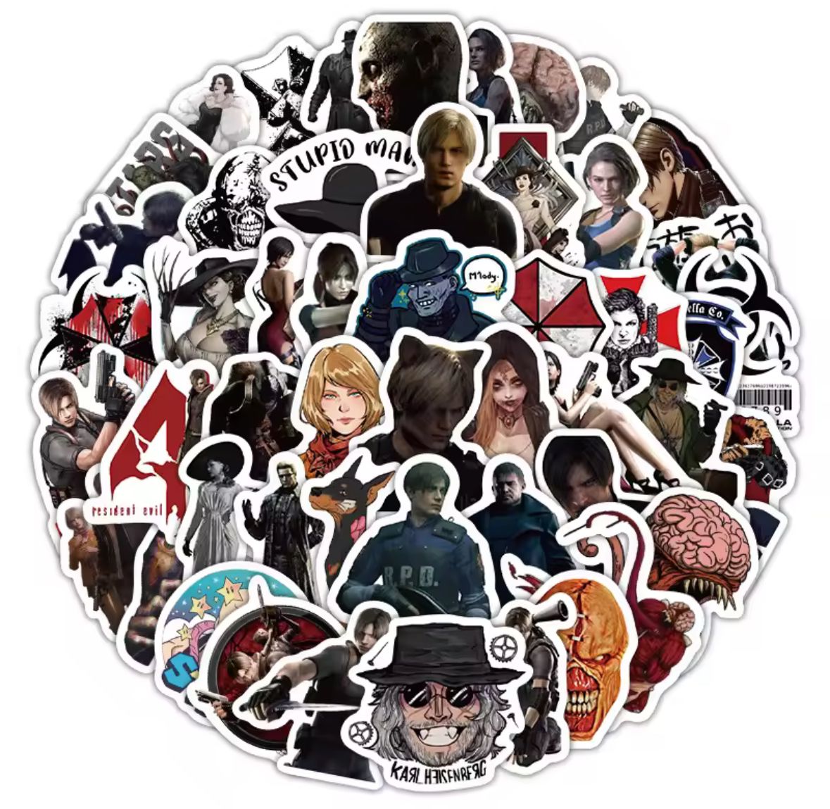 Resident Evil Stickers (60pcs)