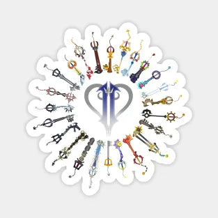 Kingdom Hearts Keyblades Magnet (3"x2.78")