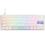 One 3 Classic Pure White Mini Gaming Keyboard, RGB LED