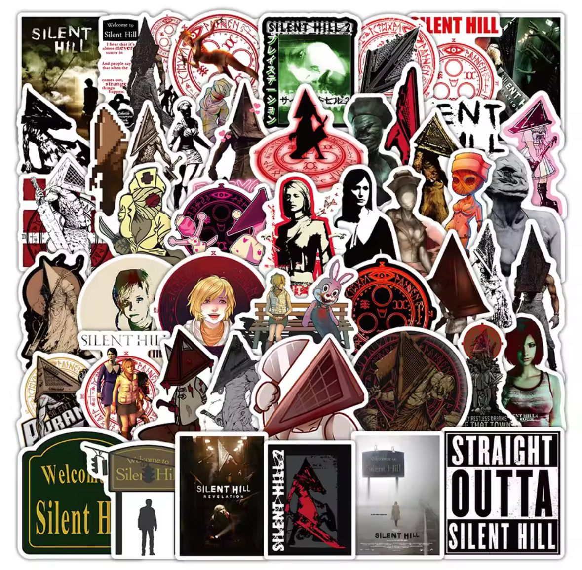 Silent Hill Stickers - 50 pcs