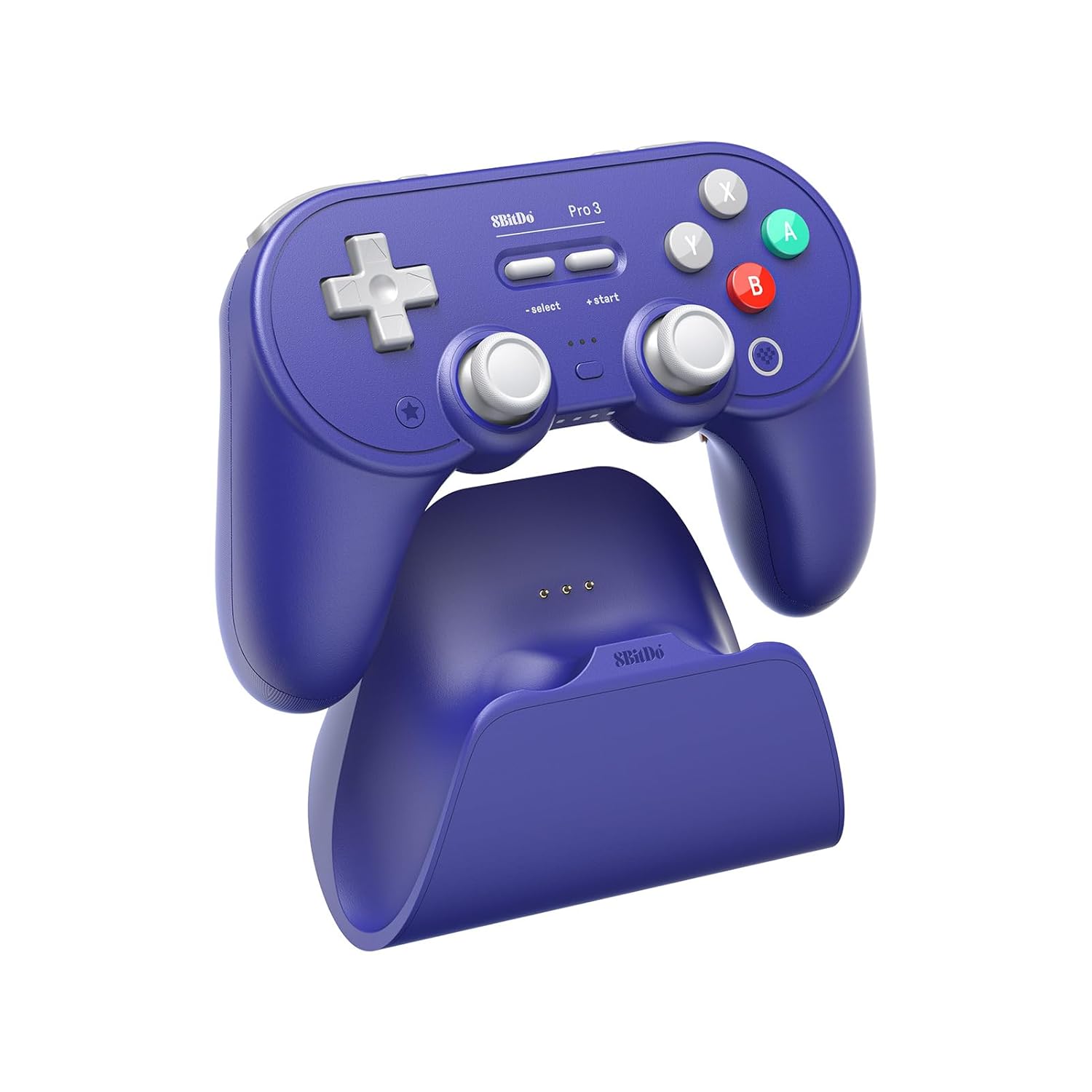 8Bitdo Pro 3 Bluetooth Controller For Switch/Switch 2, Hall Effect Joysticks, 2 Pro Back Paddle Buttons, Wireless Gaming Controller for Switch, PC, Android, and Steam Deck & Apple (Purple Edition)