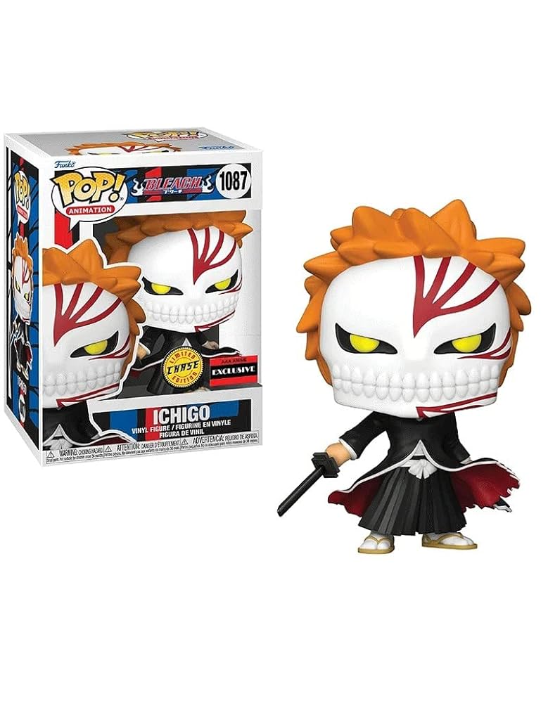 Funko Pop Anime Bleach Fully-Hollowfied Ichigo (Chase + AAA Anime Exclusive + Official Funko Hard Protector)
