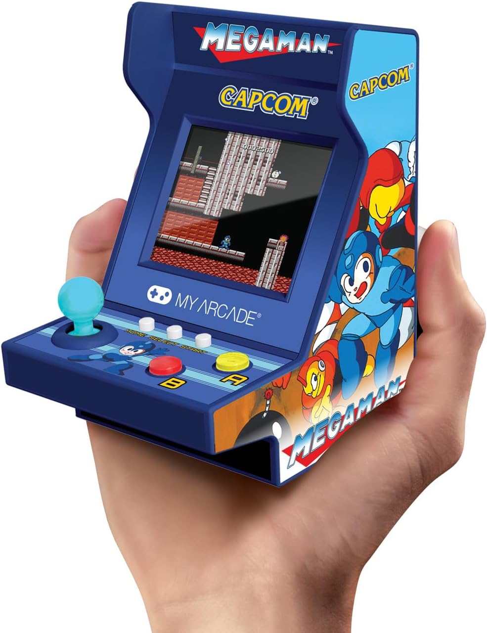 MY ARCADE Mega-Man Pico Player: Portable Arcade Machine With 6 Retro Games (9cm)