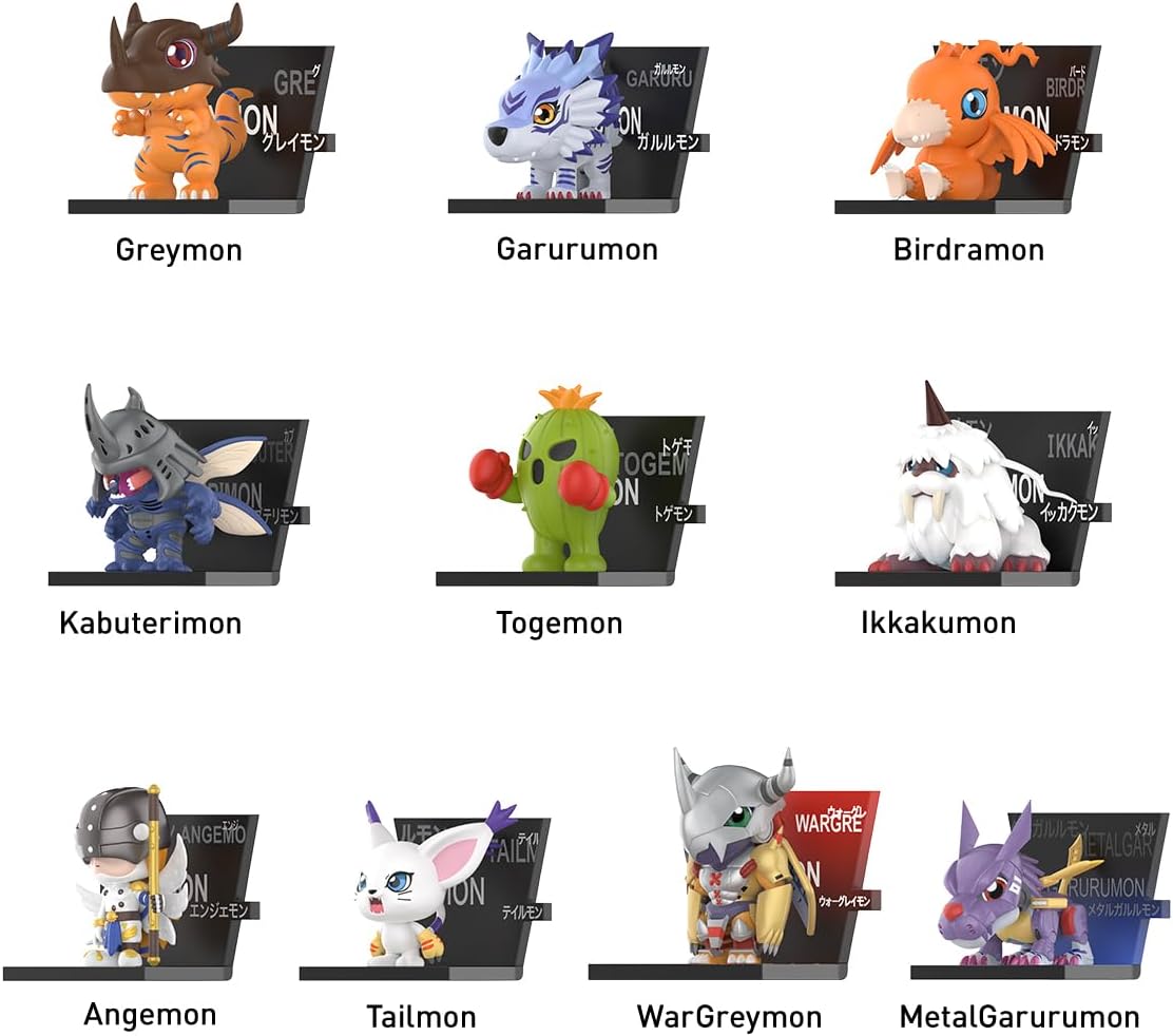 Official POP MART Anime Digimon Adventure Fridge Magnet Series Figure Blind Box (1pcs)