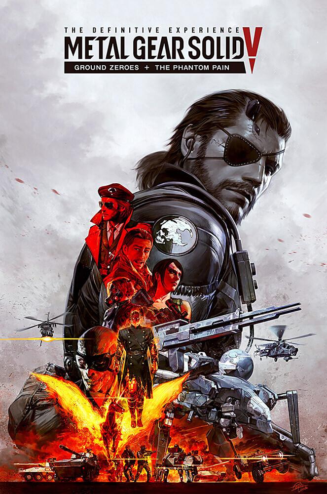 Metal Gear Solid V Decorative Painting Wall Wooden Posters (28x43cm)