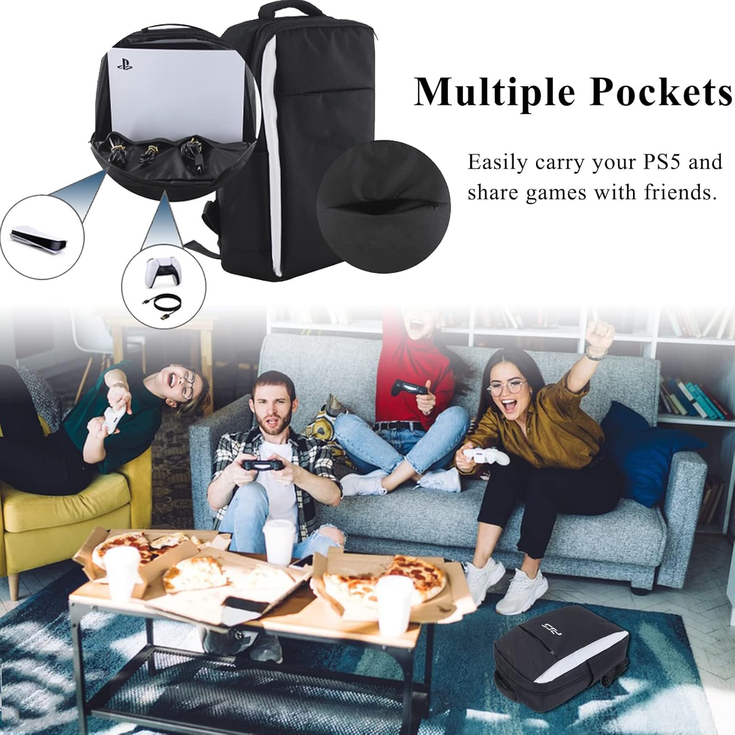 PlayStation 5 Storage Backpack / Bag for PS5&PS4