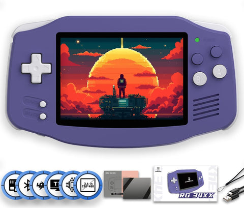 Retro RG34XX Handheld Game Console 3.4-inch 720 * 480 IPS Screen 3500mAh H700 Linux-64bit System RG 34XX 32+64GBVer