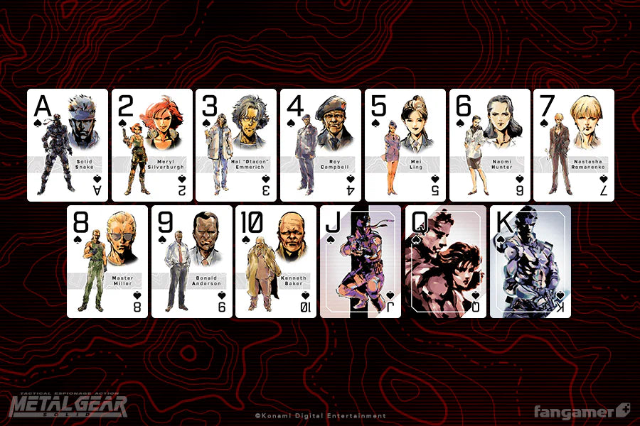 Official Metal Gear Solid Playing Card