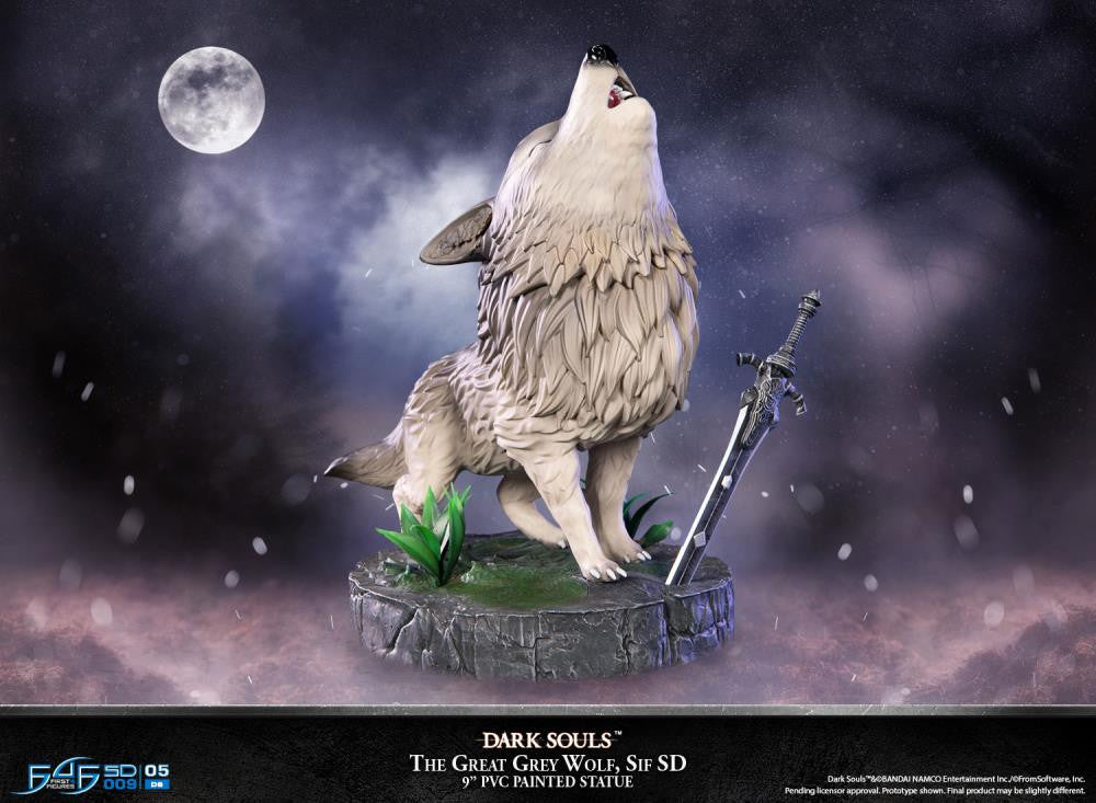 Dark Souls - The Great Grey Wolf Sif SD PVC Statue (22cm)