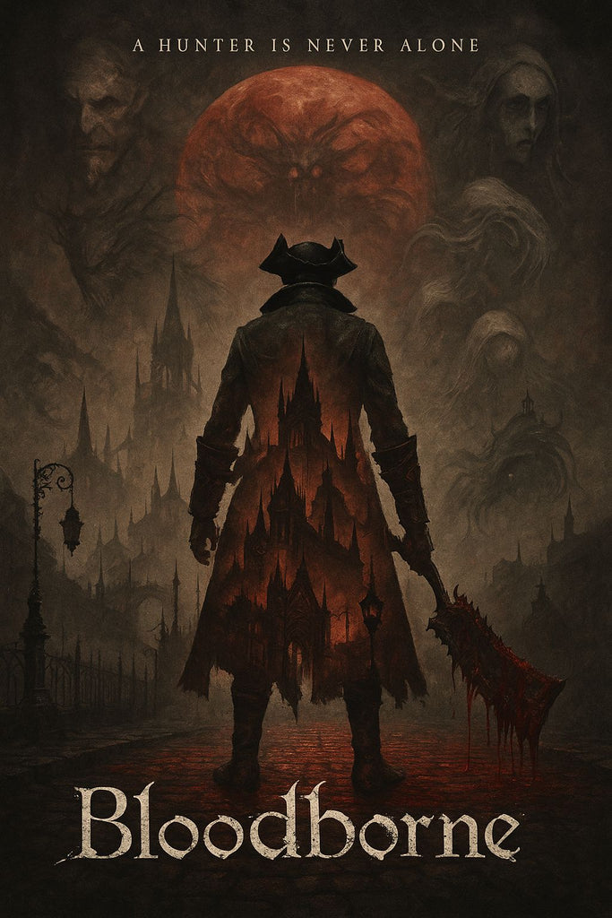 Bloodborne Fan Decorative Painting Wall Wooden Posters (28x43cm)