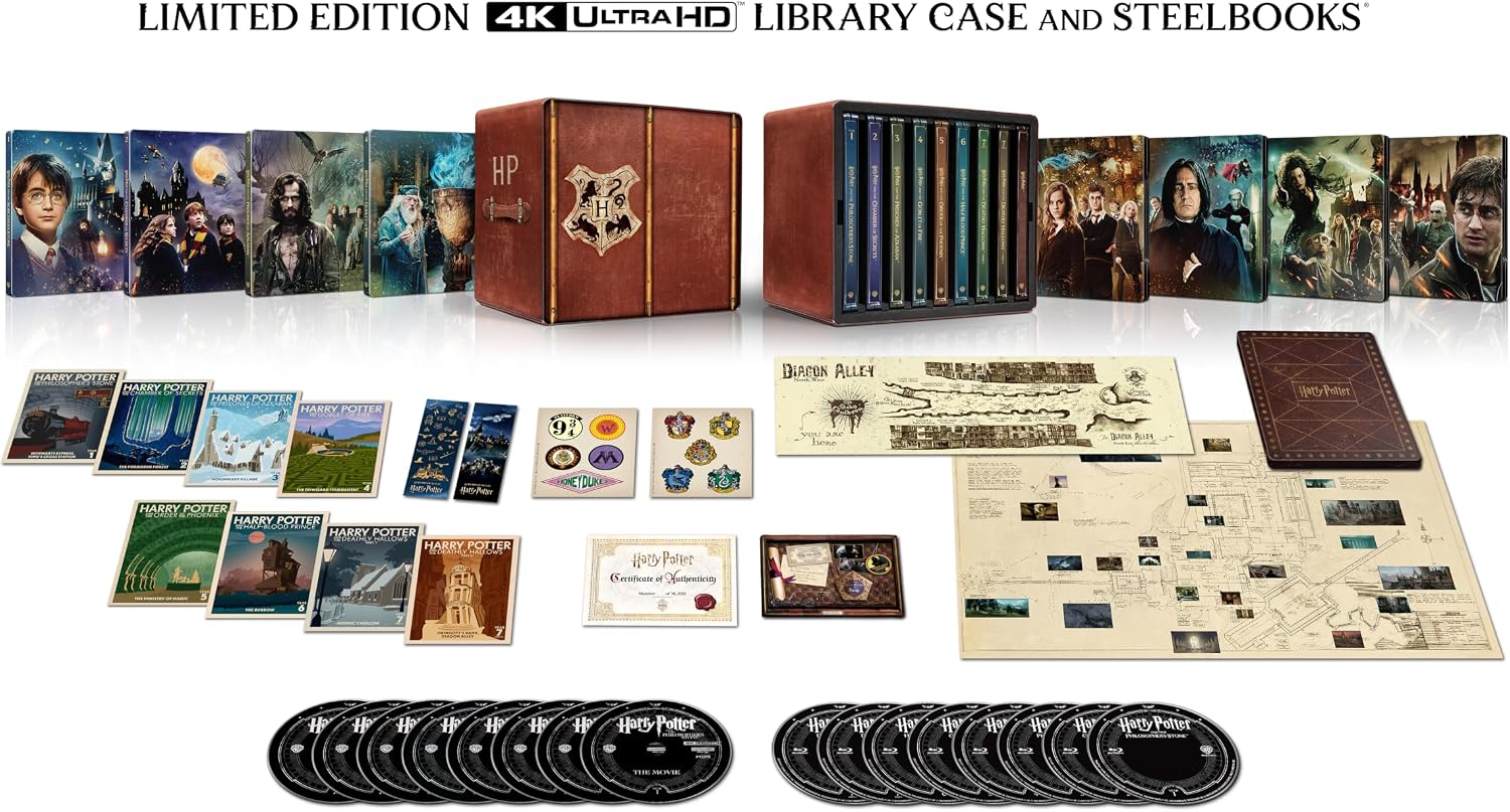 [Pre-Order] Harry Potter 25th Anniversary SteelBook Collection [4K Ultra HD]