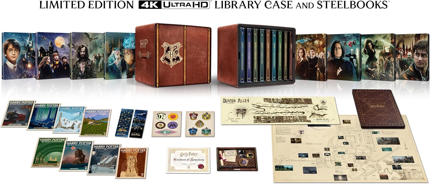 [Pre-Order] Harry Potter 25th Anniversary SteelBook Collection [4K Ultra HD]