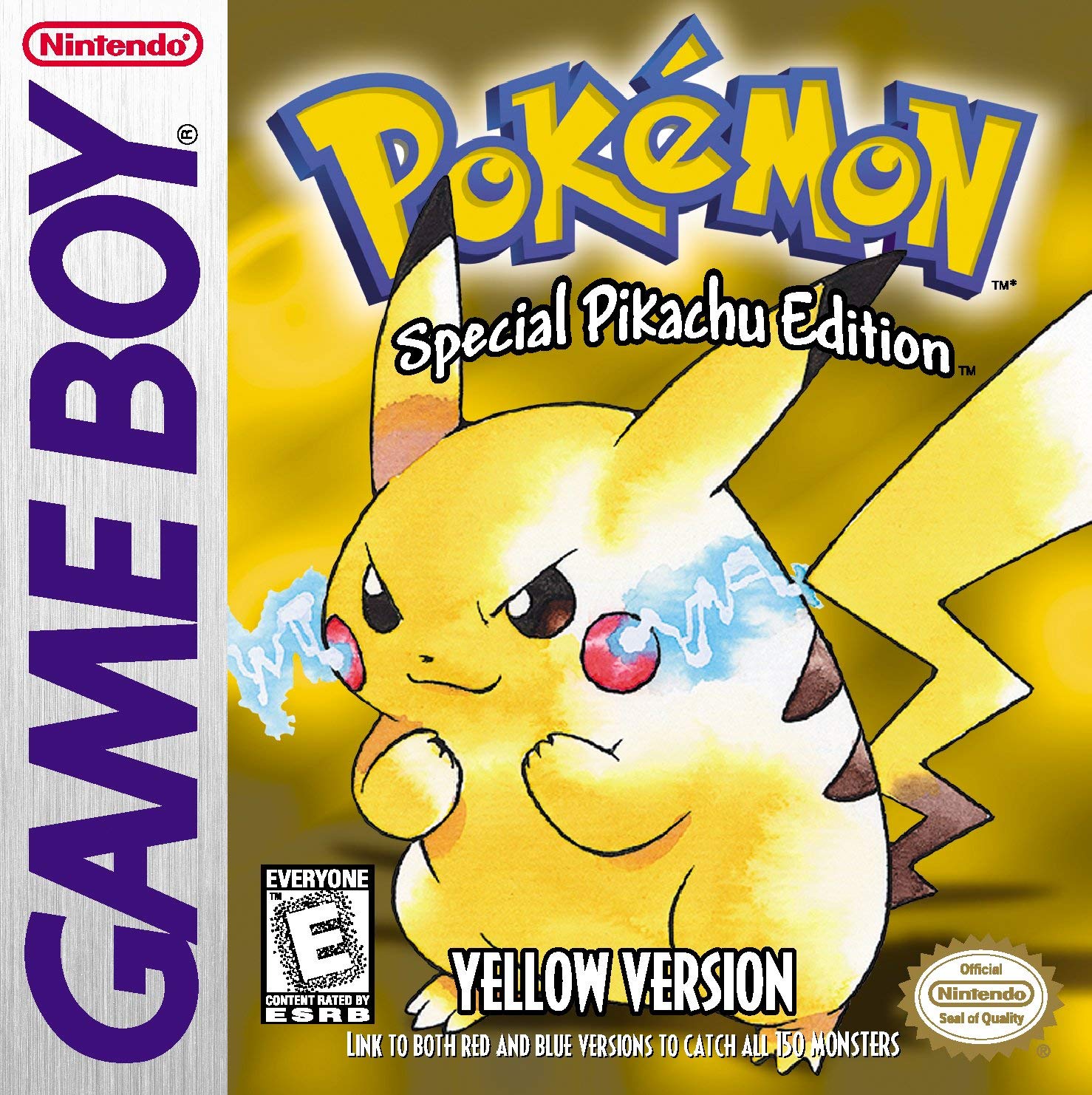 Game Boy Pokemon Yellow Version Decorative Painting Wall Wooden Posters (30x30cm)