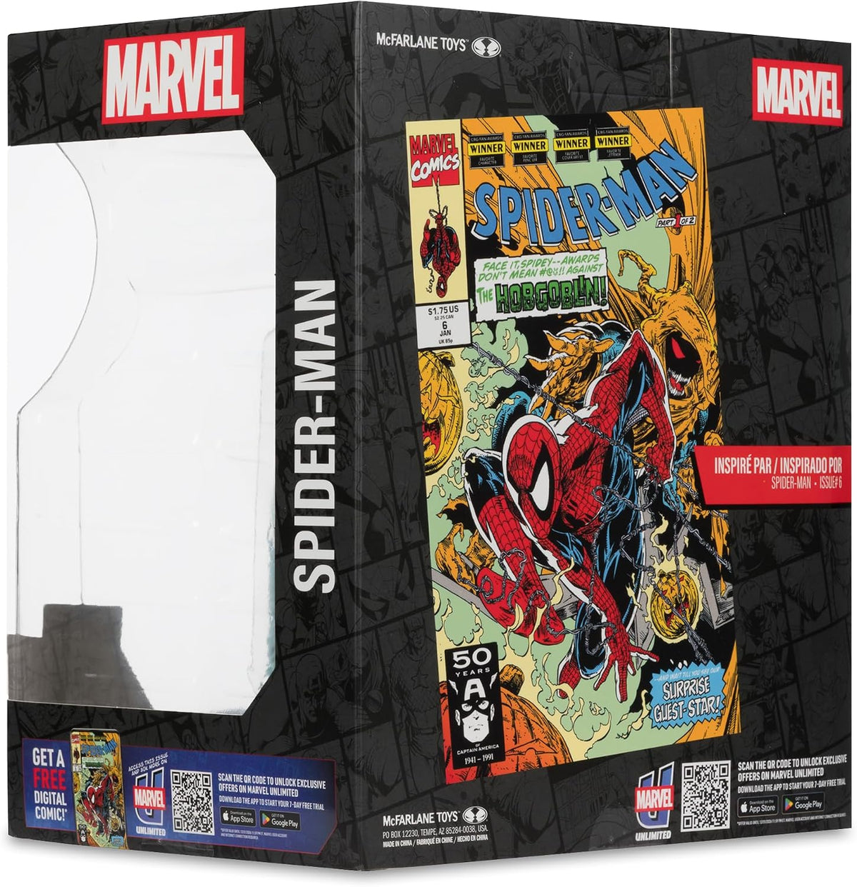 McFarlane Toys- Marvel Spider-Man 1:10th Scale Collectible Figure