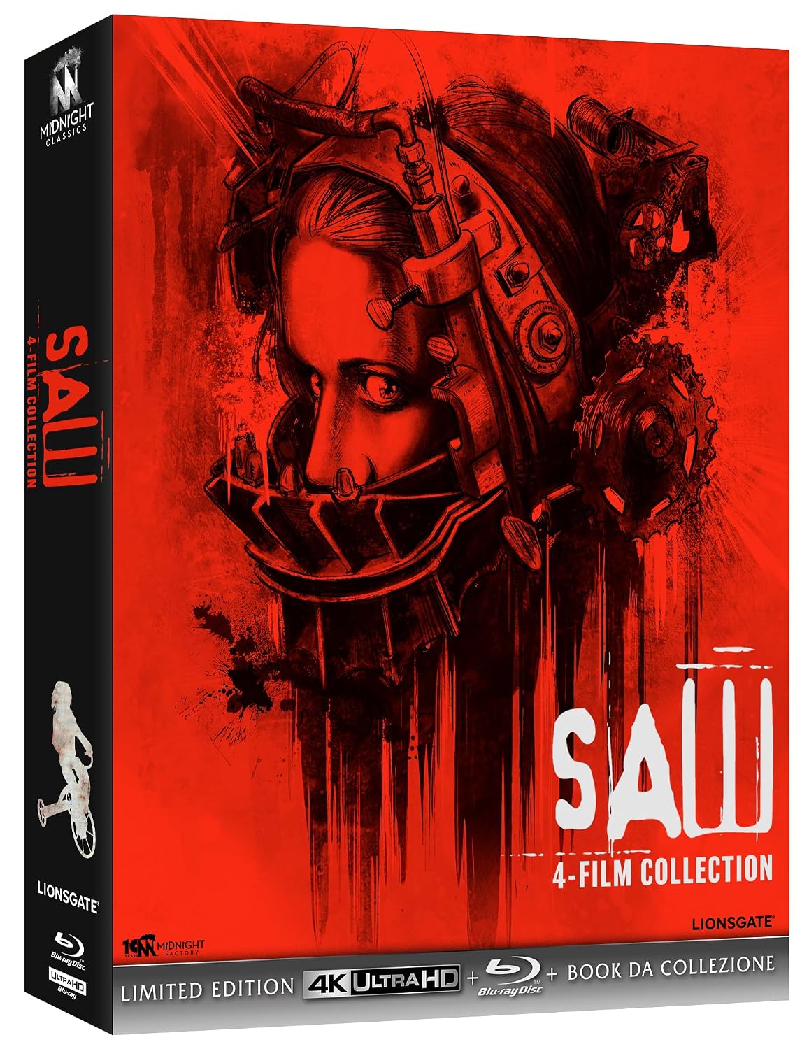 Saw 4-Film Collection [4K UHD + Blu-Ray + Book]  Limited Edition (numbered 1000 copies)