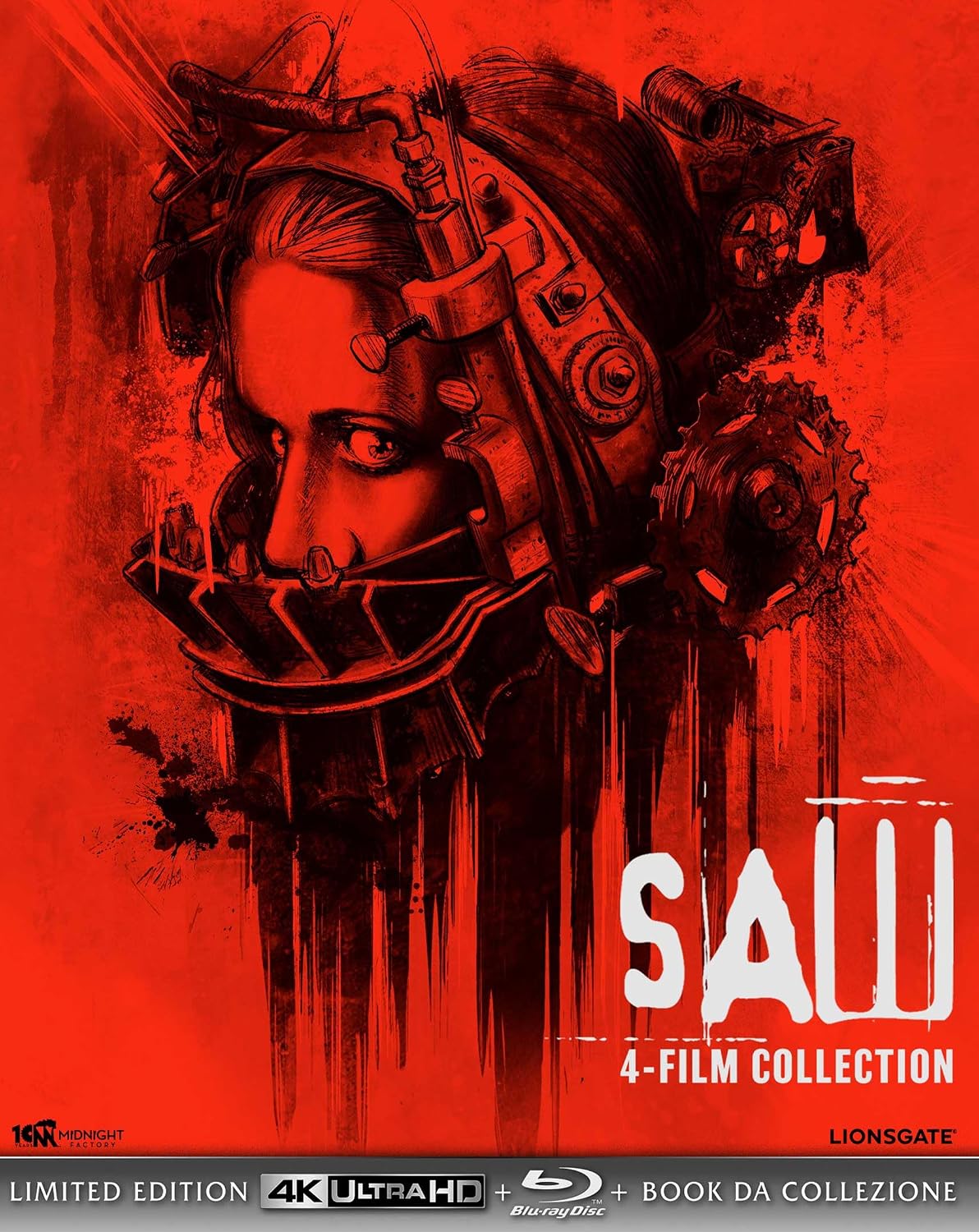 Saw 4-Film Collection [4K UHD + Blu-Ray + Book]  Limited Edition (numbered 1000 copies)