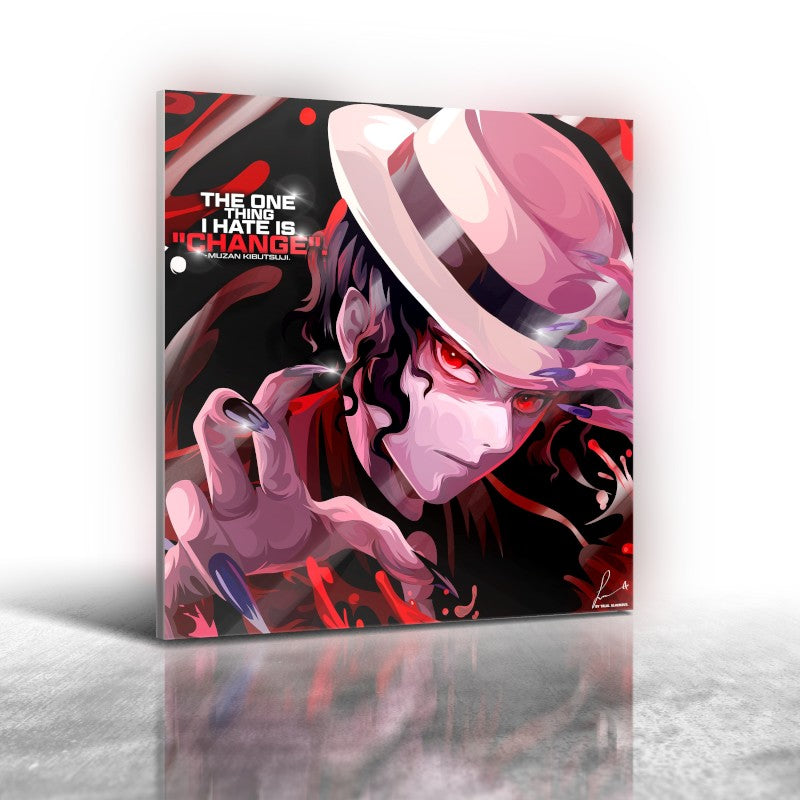 Anime Demon Slayer - Muzan Kibutsuji Frameless Art Painting (30*30 cm)