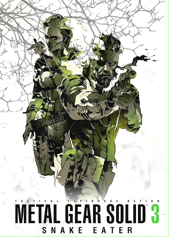 Metal Gear Solid 3 Decorative Painting Wall Wooden Posters (28x43cm)