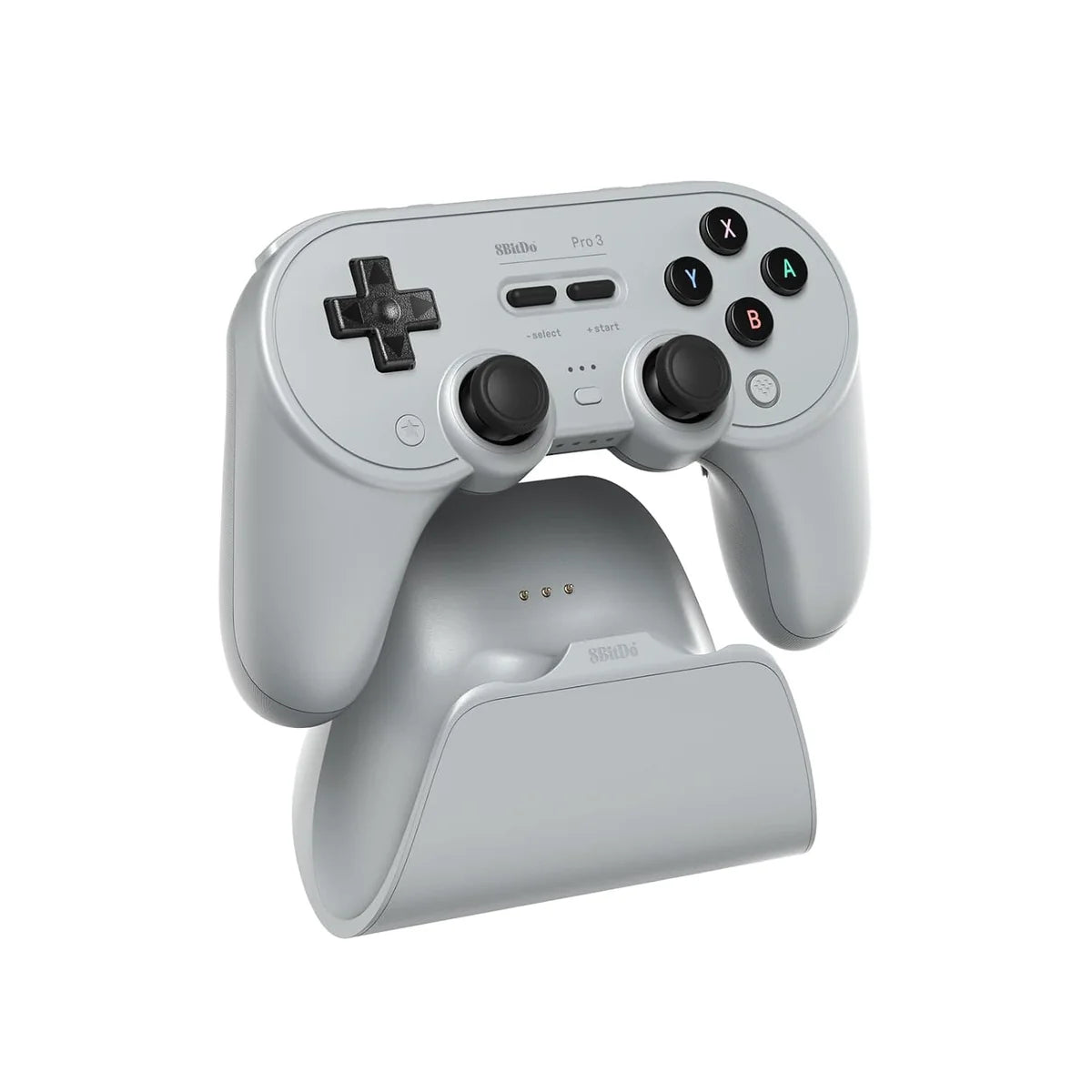 8BitDo Pro 3 Bluetooth Controller for Switch/Switch 2, Windows, Apple, SteamOS, Android – TMR Joysticks (Gray Edition)