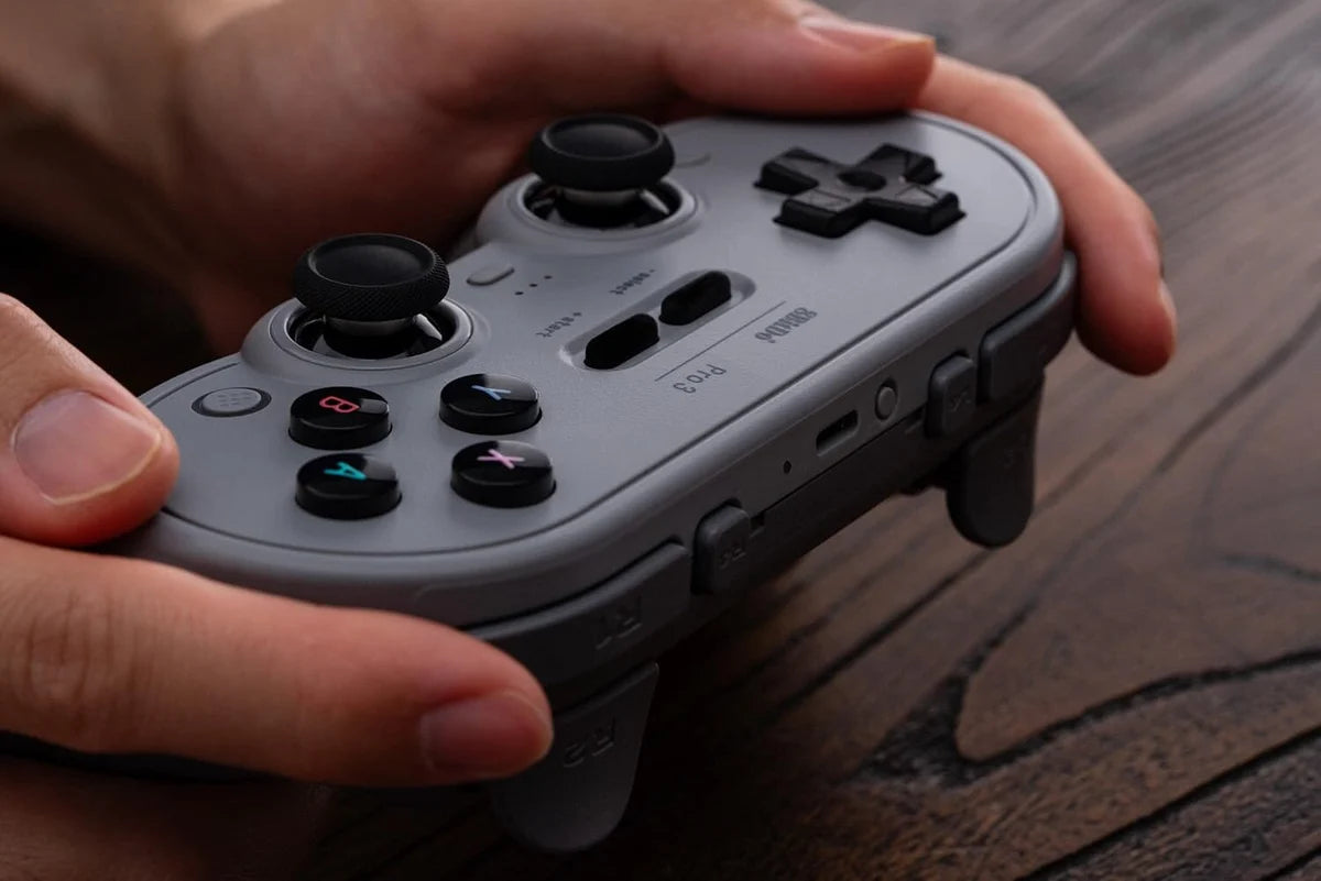 8BitDo Pro 3 Bluetooth Controller for Switch/Switch 2, Windows, Apple, SteamOS, Android – TMR Joysticks (Gray Edition)