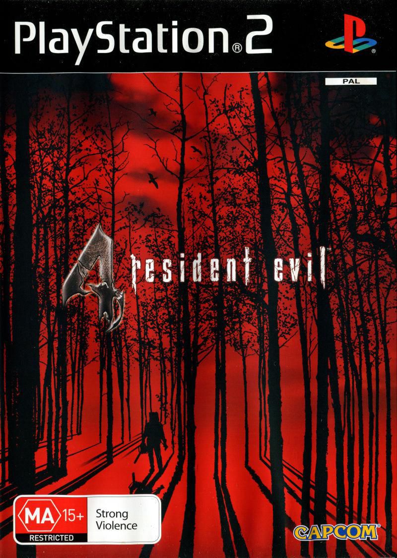 PS2 Resident Evil 4 Decorative Painting Wall Wooden Posters (28x43cm)